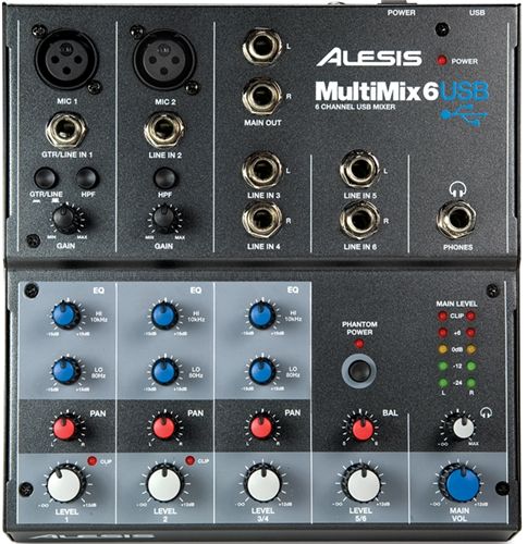 Alesis MultiMix 6USB-7-8-11